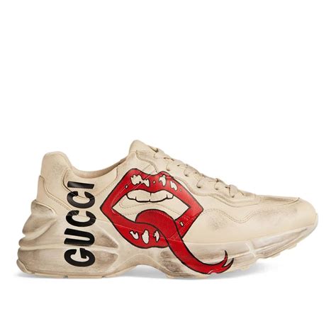 gucci rhyton sneaker with mouth print taobao w2c|gucci rhyton mouth for sale.